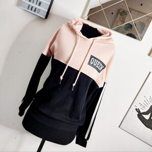 Pink and black queen hoodie